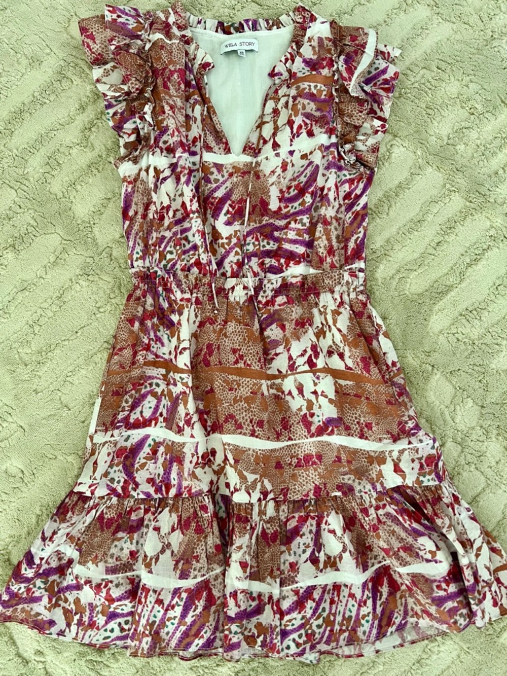 Willa Story Floral Ruffled Mini Dress